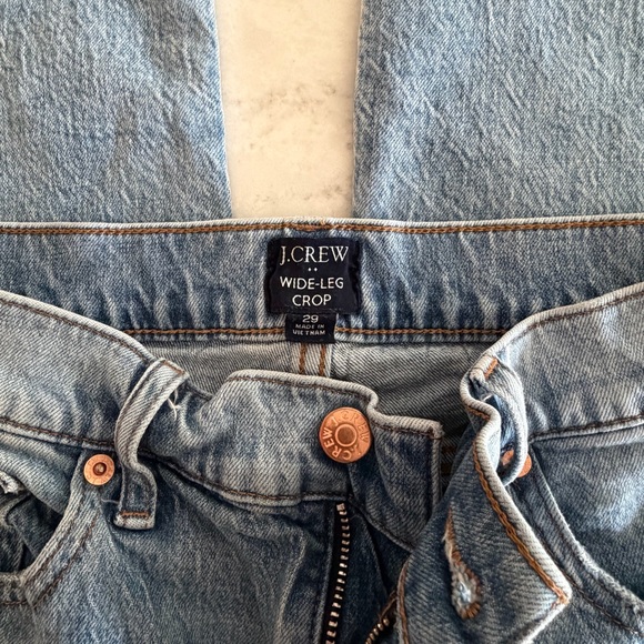 J. Crew Factory Blue Flare Jeans - Picture 2 of 3